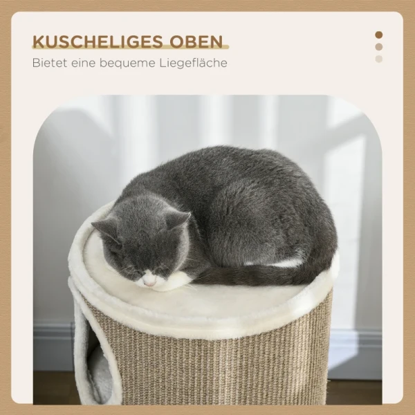 Kattenkrabton Zacht Pluche Sisal Krabmat Heavy Duty 38 X 70H Cm Bruin 5