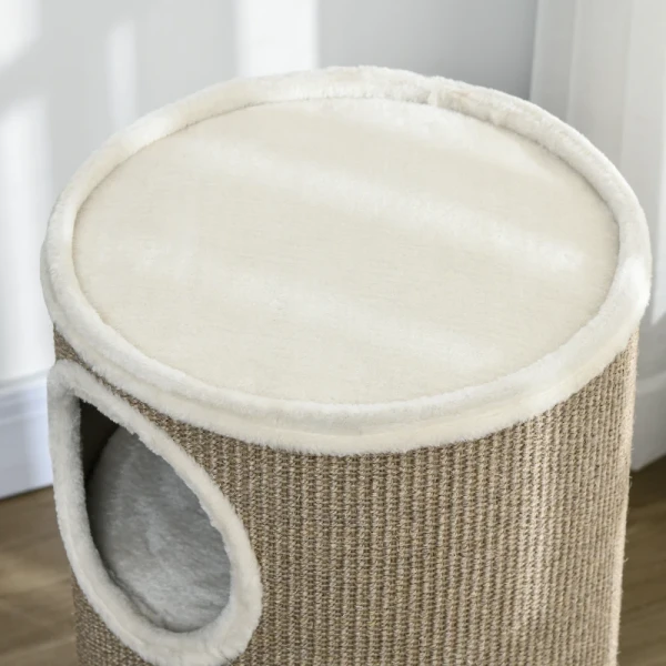 Kattenkrabton Zacht Pluche Sisal Krabmat Heavy Duty 38 X 70H Cm Bruin 9