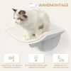 Kattenplank, Wandmontage, Zacht Ligvlak, Tot 10kg, 41x28x21cm, Wit 4