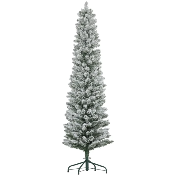 Kerstboom 180 Cm LED-lichtketting Kunstketting Vlamvertragend Metalen Voet Groen 1