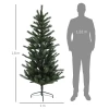 Kerstboom 180 Cm, Vlamvertragend, Metalen Voet, 467 Punten, Groen 3