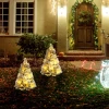 Kerstboom 90cm LED-kerstverlichting Kunstmatige Ketting Vlamvertragend Metalen Basis Groen + Wit 2