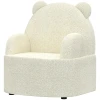 Kinderfauteuil, Brenform, Zacht Teddyfleece, Tot 3 Jaar, 52x48x59 Cm, Beige 1