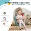 Kinderfauteuil, Fluwelen Look, Voor 3-7 Jaar, Tot 45 Kg, Houten Frame, 44x45x56,5cm, Lichtblauw 7