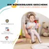 Kinderfauteuil, Fluwelen Look, Voor 3-7 Jaar, Tot 45 Kg, Houten Frame, 44x45x56,5cm, Roze 7