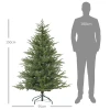 Kunstkerstboom, Kerstboom Van 150 Cm Met 1724 Punten, Metalen Standaard, Groen 3