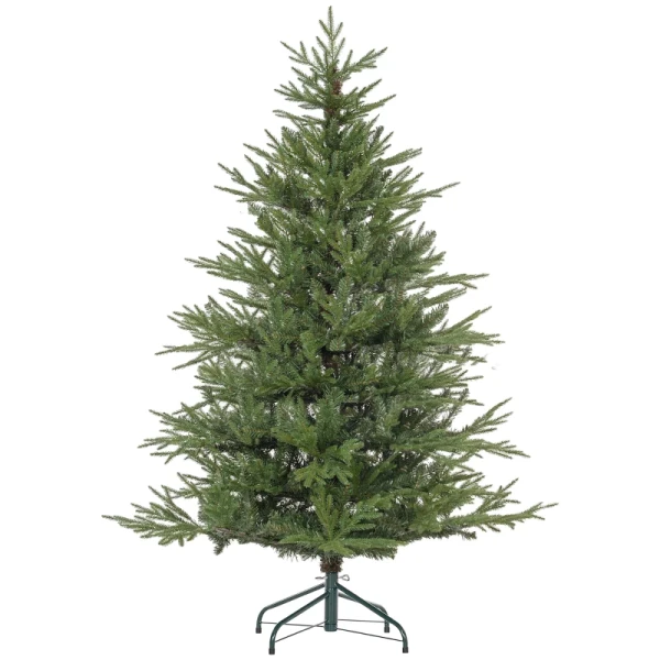 Kunstkerstboom, Kerstboom Van 150 Cm Met 1724 Punten, Metalen Standaard, Groen 1