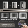 LED-badkamerspiegel, Voor- En Achterverlichting, Smart Touch, Ontwaseming, 80x60 Cm 4