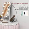 LED-make-upspiegel, 3 Lichtmodi, Dimbaar, Touchbediening, USB, 37x46 Cm, Wit 5