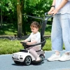 Loopauto Met Duwbeugel 3-in-1 Loopauto Met Afneembare Kap Wit 2