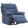 Massagestoel Met Warmte- En Ligfunctie, Draaibaar, Tot 150 Kg, Metalen Frame, 98x90x98cm, Blauw 1