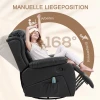 Massagestoel, Warmte- En Ligfunctie, Kunstleer, Tot 150kg, 97x92x104cm, Zwart 5