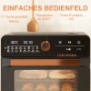 Mini-oven 20L, Mini-oven, 40-220C, 17 Standen, Timer, 36x37x34,5cm, Zwart 7