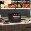 Mini-oven, Heteluchtfriteuse, 90-230 C, 7 Programma's, Accessoires, Zwart 4