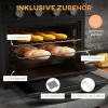 Mini-oven, Heteluchtfriteuse, 90-230 C, 7 Programma's, Accessoires, Zwart 6