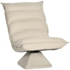 Relaxfauteuil, Zitzak, Verstelbare Rugleuning, Lederlook, 62x70x95cm, Beige 10