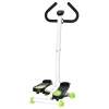 Stepper Fitnessapparaat, LCD-monitor, Antislippedalen, Staal En ABS, 55x44x108 Cm, Groen+zwart 10