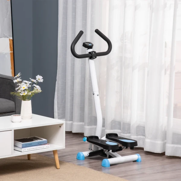 Stepper Fitnessapparaat, LCD-monitor, Antislippedalen, Staal En ABS, 55x44x108 Cm, Tot 100 Kg 2