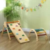 5-in-1 Kinderspeeltoestel Met Helling, Brug, Driehoekige Ladder, 18-48 Maanden, Kleurrijk, 9