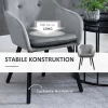 Eetkamerstoelen In Aantrekkelijk Design, Metalen Structuur, Houten Poten, Grijs, Draagvermogen 120 Kg 5