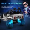 Elektrische Kinderauto Met Zachte Vering, Afstandsbediening, LED-verlichting, Claxon, 12V-motoren, Gemaakt Van Kunststof En Metaal, Wit 5