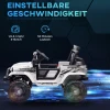 Elektrische Kinderauto Met Zachte Vering, Afstandsbediening, LED-verlichting, Claxon, 12V-motoren, Gemaakt Van Kunststof En Metaal, Wit 6