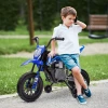 Elektrische Kindermotorfiets, Handmatige Gasbediening, Trainingsfietsen, Muziek, Blauw, 107 X 56 X 70 Cm 2