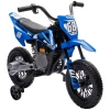 Elektrische Kindermotorfiets, Handmatige Gasbediening, Trainingsfietsen, Muziek, Blauw, 107 X 56 X 70 Cm 10