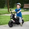 Elektrische Kindermotorfiets, LED-koplamp, Afneembare Steunwielen, Comfortabele Zitting, Rood/zwart 2