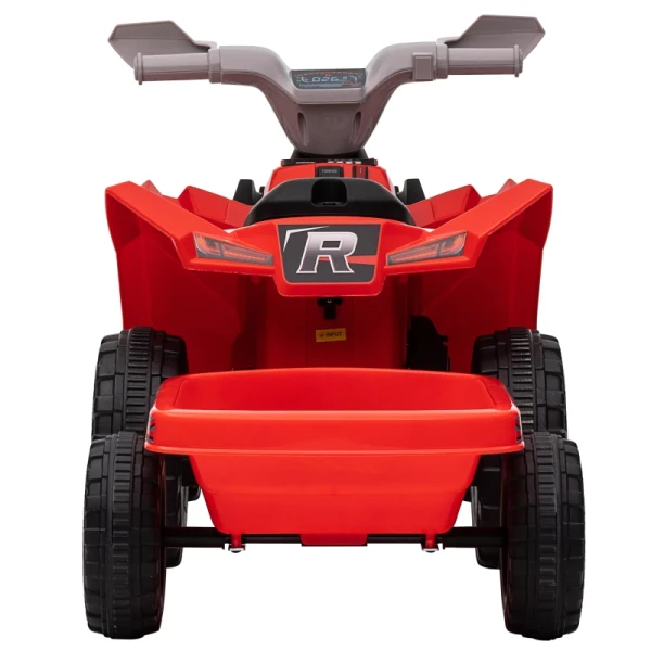 Elektrische Kinderquad Met Aanhanger, 2,5 Km/u, 50 Minuten Reistijd, Voor 1,5 Tot 3 Jaar, Tot 25 Kg, Rood 12