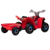 Elektrische Kinderquad Met Aanhanger, 2,5 Km/u, 50 Minuten Reistijd, Voor 1,5 Tot 3 Jaar, Tot 25 Kg, Rood 13