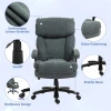Grote Hoge Bureaustoel, Draagvermogen 200 Kg, Robuuste Constructie, Zachte Bekleding, Grijs 6