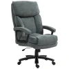 Grote Hoge Bureaustoel, Draagvermogen 200 Kg, Robuuste Constructie, Zachte Bekleding, Grijs 10