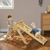 Houten Kinderklimset Met Driehoekige Ladder En Tweezijdige Oprit, Voor Kinderen Van 18-48 Maanden 2