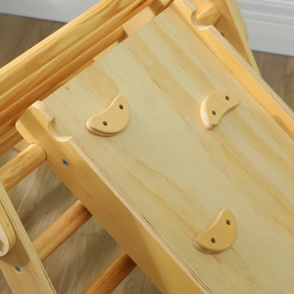 Houten Kinderklimset Met Driehoekige Ladder En Tweezijdige Oprit, Voor Kinderen Van 18-48 Maanden 9