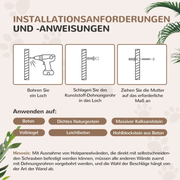 Kattentrapset, 4-delig, Krabmeubel Met Sisaltreden, Dubbel Platform, Lichtgrijs/crèmewit 7