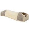 Kattentunnel Met 3 Openingen, Pluche, Sisal Krabtouw, 107x38x29 Cm, Beige/grijs 1