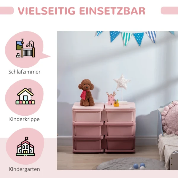 Kinderopbergdoos, Kinderopbergdoos, 3 Laden, Roze 5