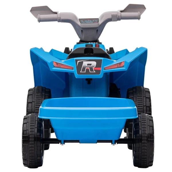 Kinderquad, Oplaadbaar, 2,5 Km/u, Met Aanhanger, 50 Min Reistijd, Voor Kinderen Van 1,5 T/m 3 Jaar, Blauw 13