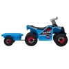 Kinderquad, Oplaadbaar, 2,5 Km/u, Met Aanhanger, 50 Min Reistijd, Voor Kinderen Van 1,5 T/m 3 Jaar, Blauw 15