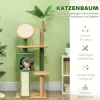 Krabpaal, 139 Cm Kattenboom Met Grot, Speelballen, Sisal Krabpalen En Platforms, Voor Twee Katten, Groen 4