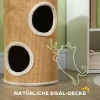 Krabpaal Met Veel Ruimte, Pluche Bekleding, Sisal Oppervlak, 35 X 60H Cm, Bruinbeige, 10 Kg 5