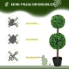 Kunstplanten, Set Van 2 Buxus, 90 Cm Kunstplant, Kunstboom, Decoratieve Plant Voor Binnen En Buiten, Groen 6