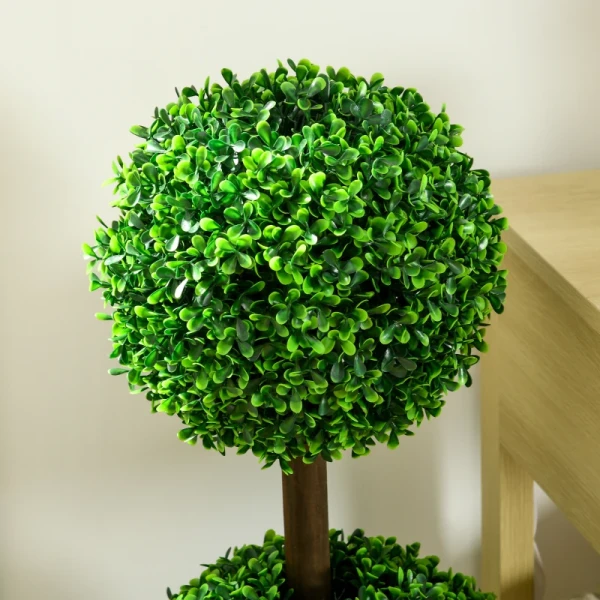 Kunstplanten, Set Van 2 Buxus, 90 Cm Kunstplant, Kunstboom, Decoratieve Plant Voor Binnen En Buiten, Groen 9