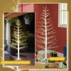 Kunstspar Met LED-verlichting, Kerstboom 180 Cm Hoog, Realistische Schors, Wit 7