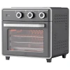 Mini-oven, 20L, 5 Functies, 360 Hete Lucht, Grillrooster, Kruimellade, Grijs 1