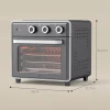 Mini-oven, 20L, 5 Functies, 360 Hete Lucht, Grillrooster, Kruimellade, Grijs 3