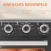 Mini-oven, 20L, 5 Functies, 360 Hete Lucht, Grillrooster, Kruimellade, Grijs 7