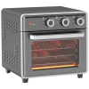 Mini-oven, 20L, 5 Functies, 360 Hete Lucht, Grillrooster, Kruimellade, Grijs 10