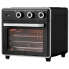 Mini-oven, 20L, 5 Functies, 360 Hete Lucht, Grillrooster, Kruimellade, Zwart 1